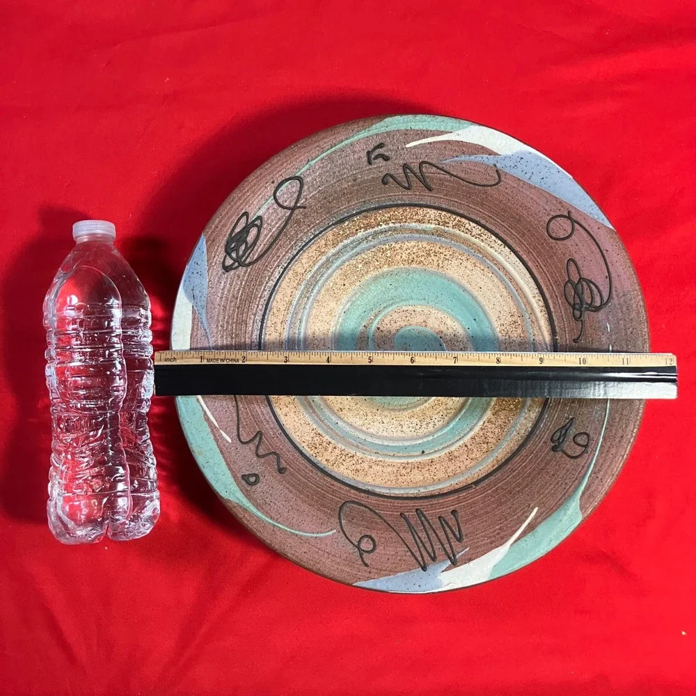 Vtg Cunningham Pottery Bowl 11.5
